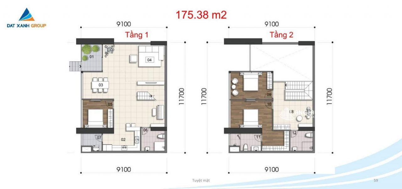 Mb căn hộ 175.38m2