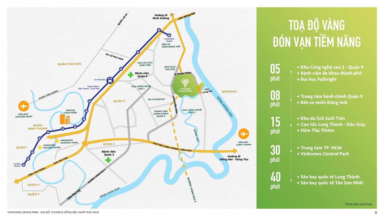 Bản đồ vị trí VINHOMES GRAND PARK