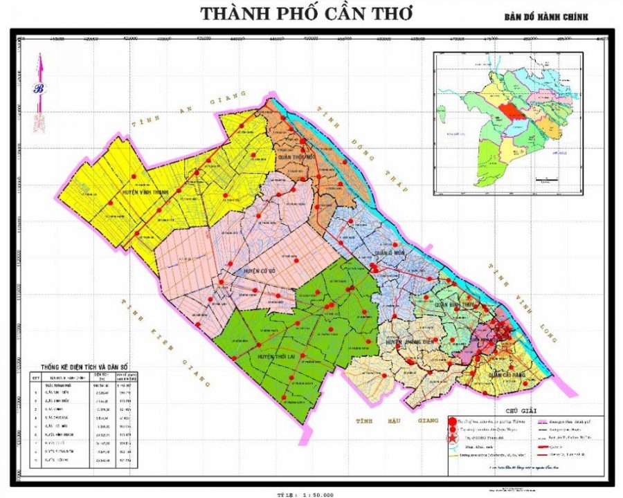 Bản đồ thành phố Cần Thơ