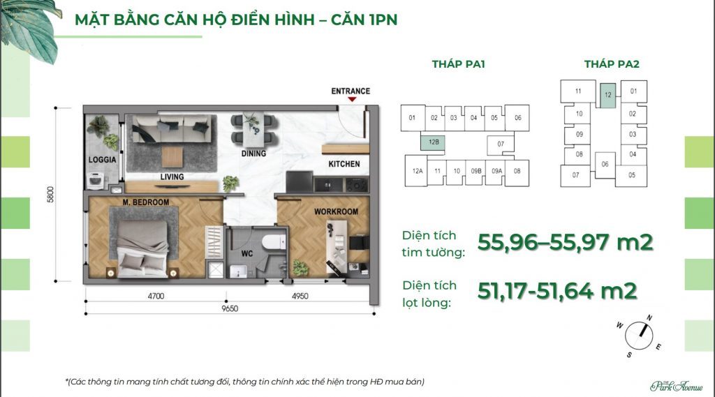 CĂN HỘ 01PN