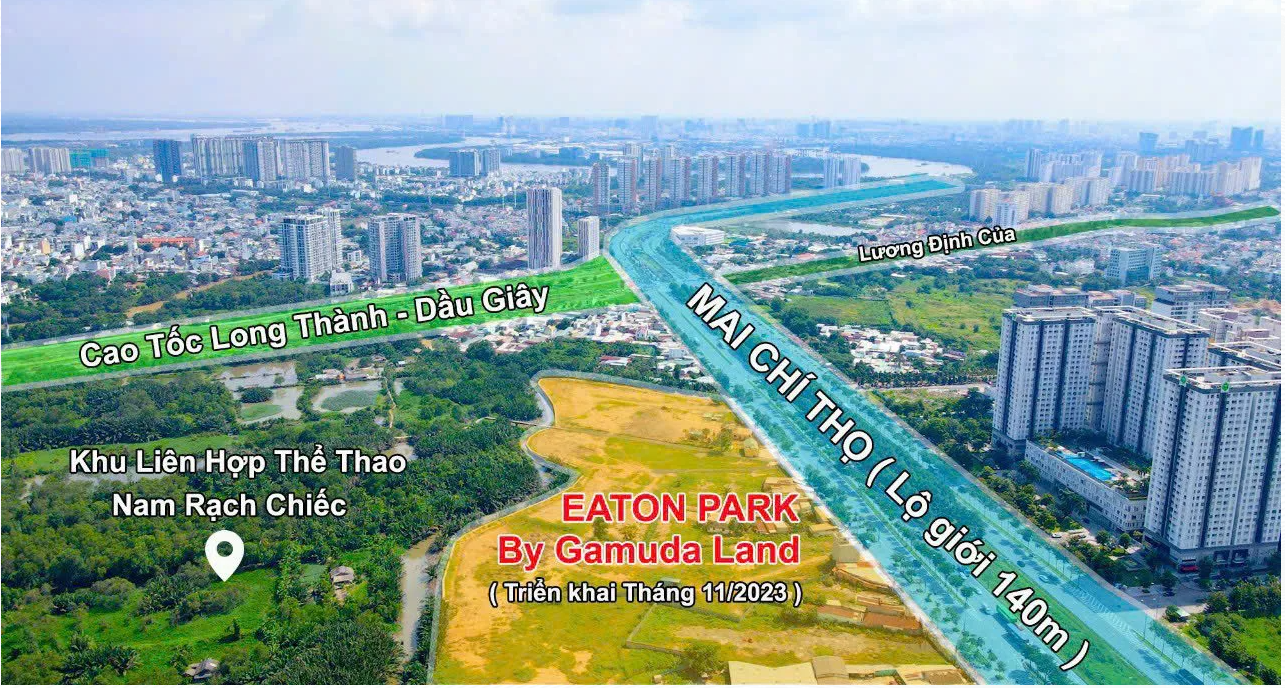 Eton Park toạ lạc tại khu vực có hạ tầng giao thông phát triển nhanh chóng