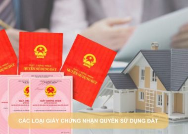 các loại giấy chứng nhận quyền sử dụng đất