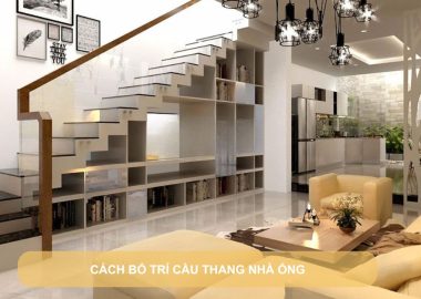 cách bố trí cầu thang nhà ống