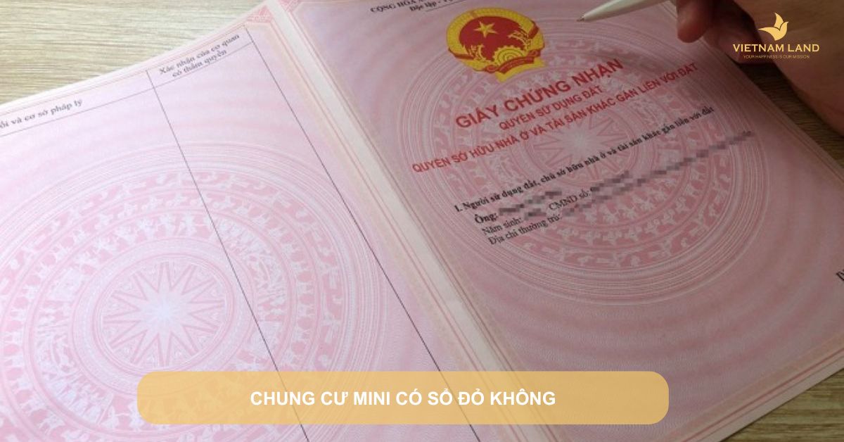 chung cư mini có sổ đỏ không