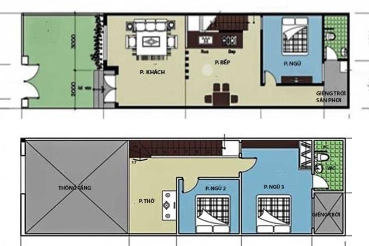 lửng 5x14m nhà cấp 4 gác lửng 18