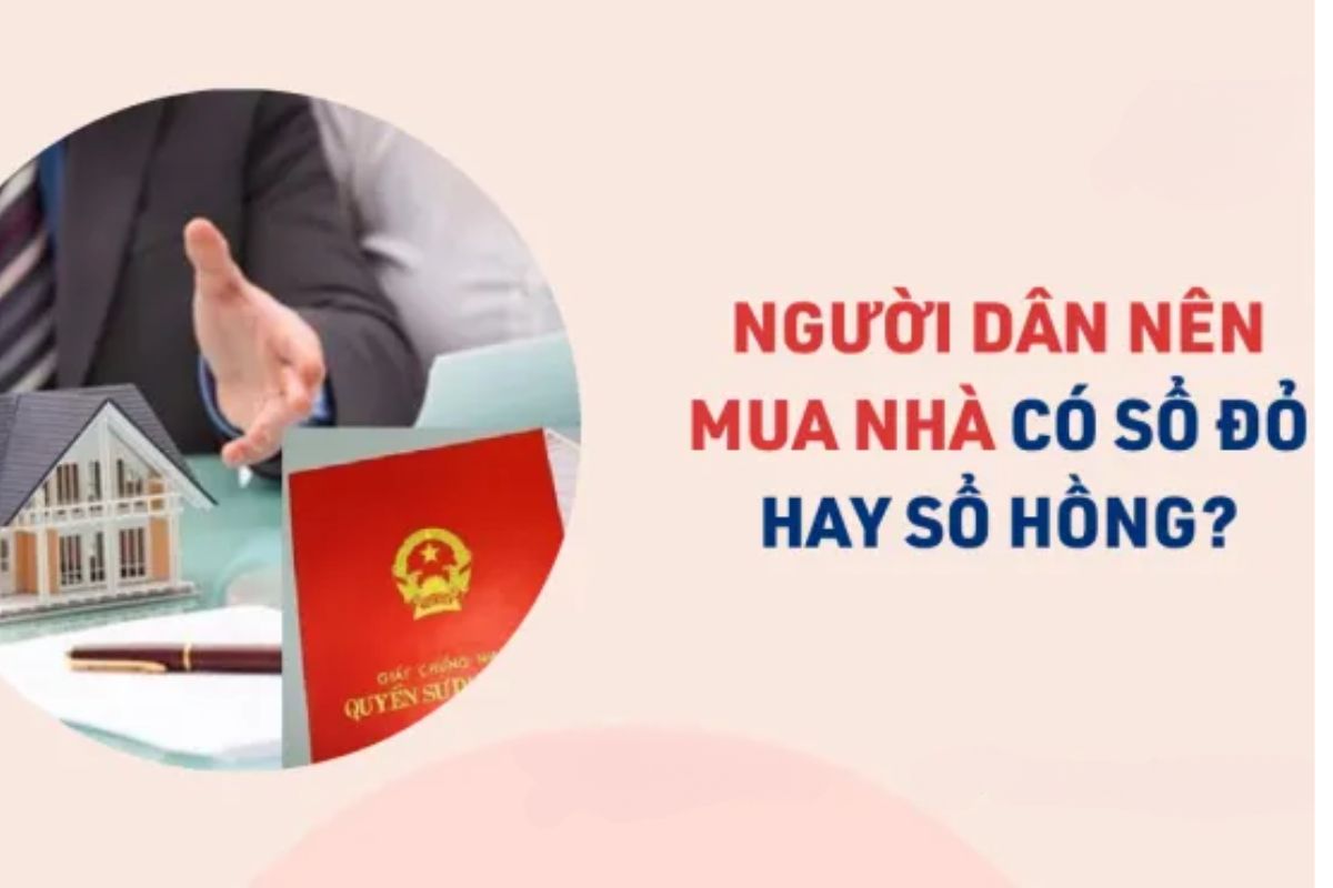 nên mua nhà có sổ đỏ hay sổ hồng 1