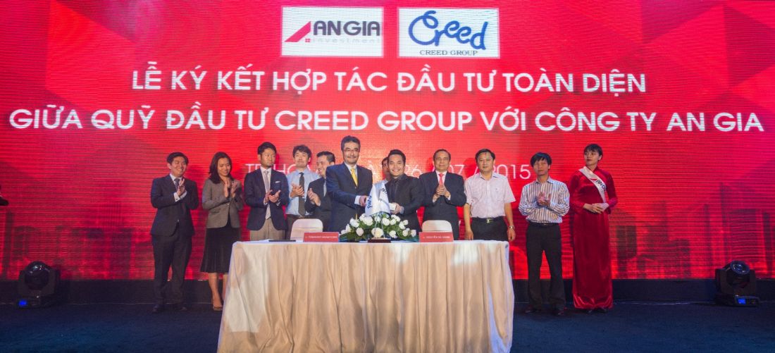 sự hợp tác của Tập đoàn Creed Group và An Gia