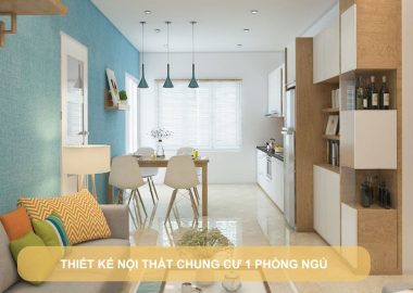 thiết kế nội thất chung cư 1 phòng ngủ