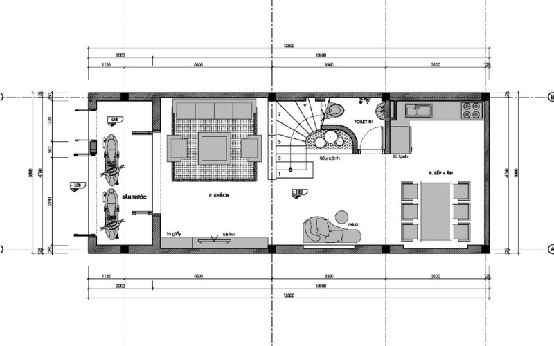 bản vẽ nhà 2 tầng 11