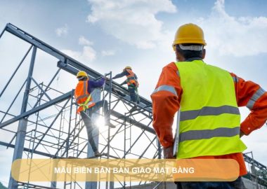 mẫu biên bản bàn giao mặt bằng