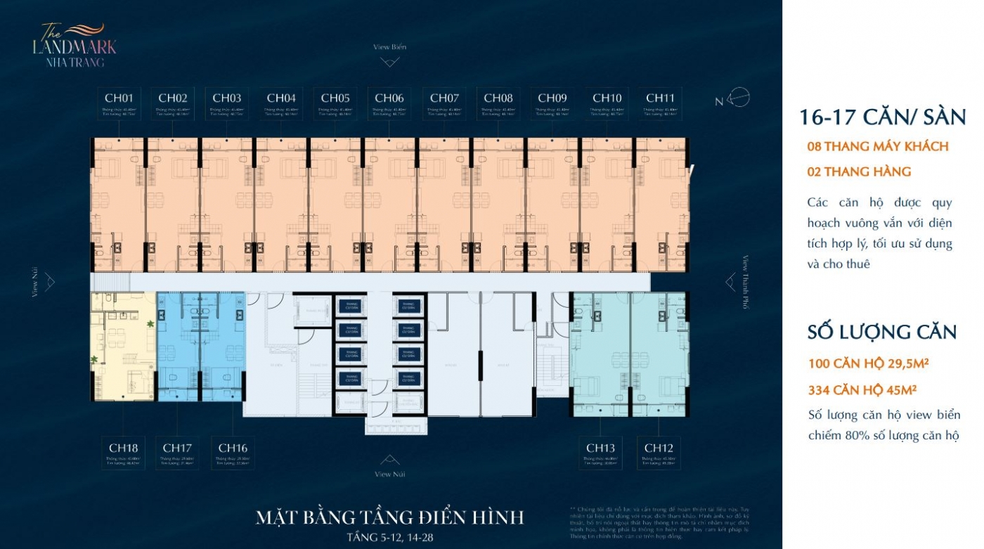 mb tầng căn hộ điển hình The LandMark Nha Trang3