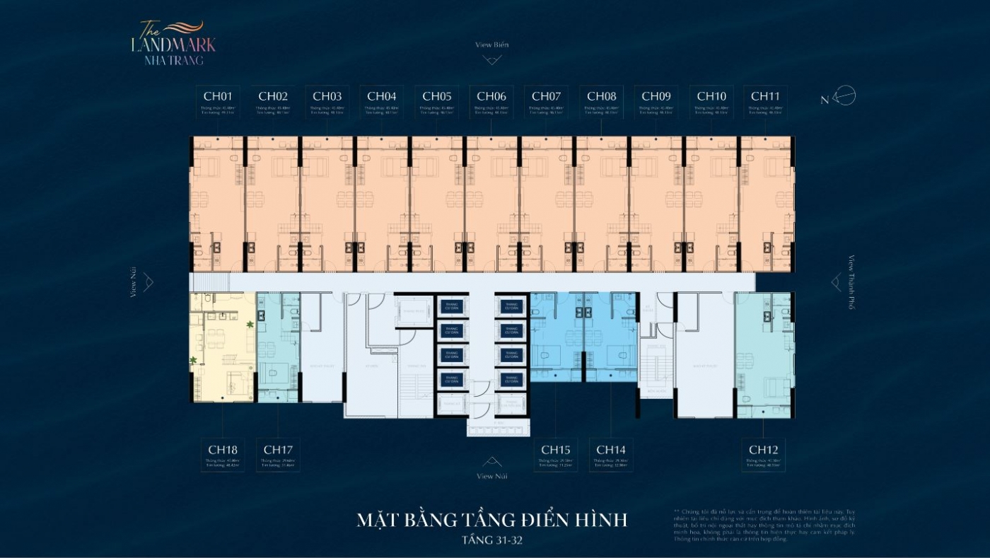 mb tầng căn hộ điển hình The LandMark Nha Trang1