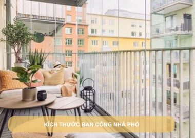 kích thước ban công nhà phố