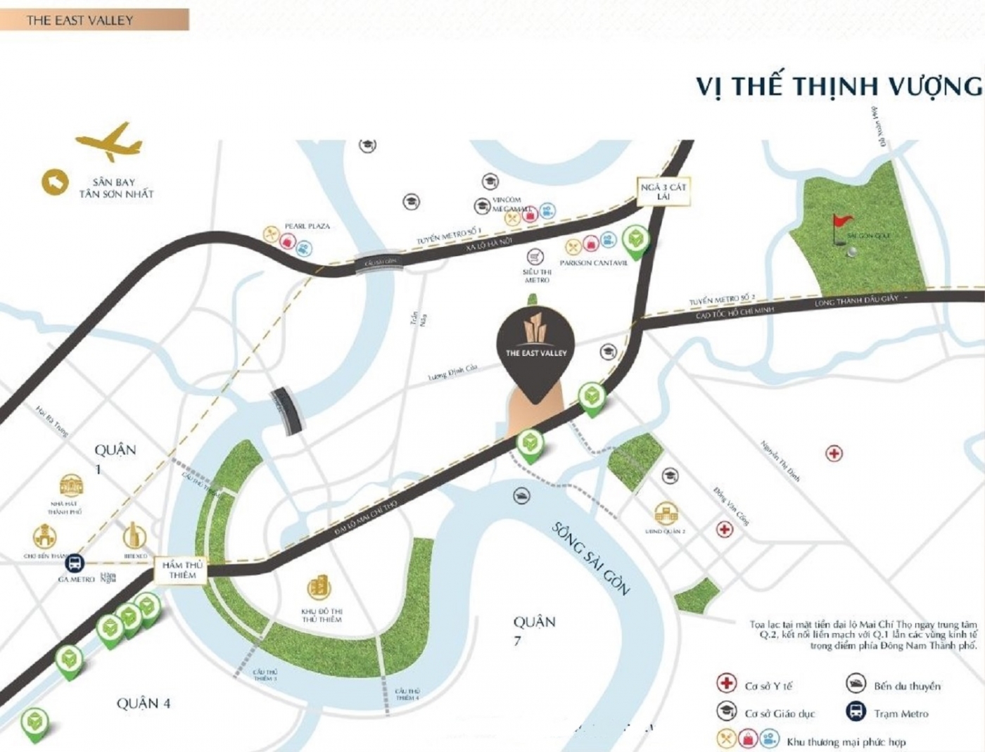 Bản đồ vị trí The East Valley Thủ Đức